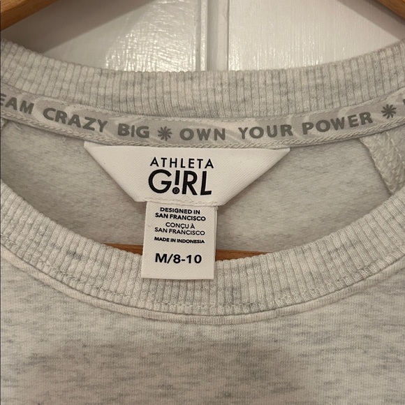 Athleta Kids Light Gray Sweatshirt - Picture 2 of 7